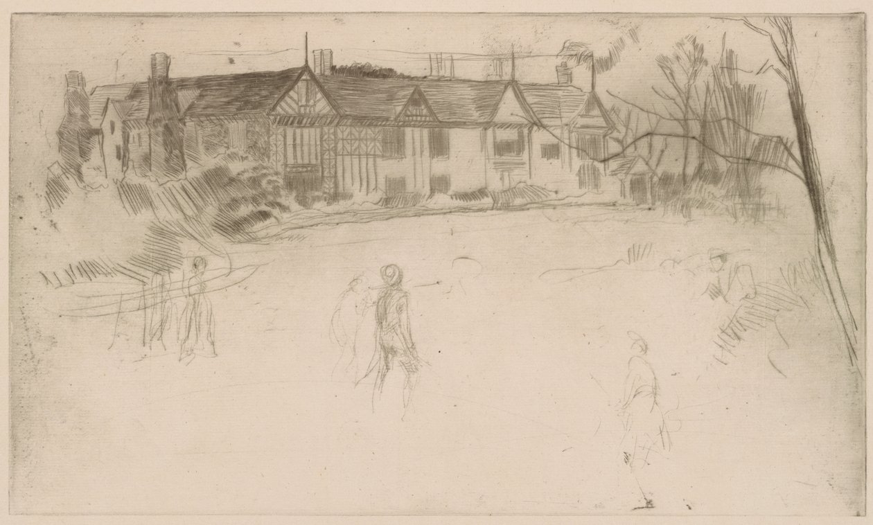 Speke Hall, 1875 von James Abbott McNeill Whistler