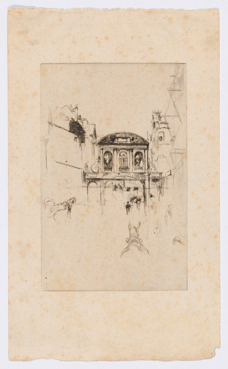 Temple Bar, ca. 1877 von James Abbott McNeill Whistler