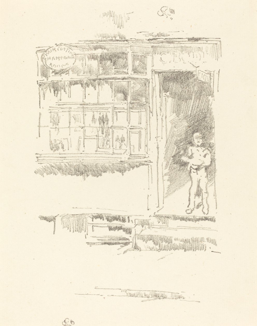 Der Friseursalon in den Stallungen, 1896 von James Abbott McNeill Whistler