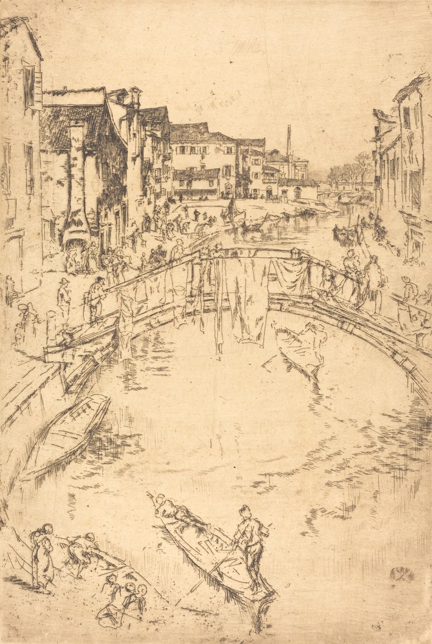 Die Brücke, 1879-1880 von James Abbott McNeill Whistler