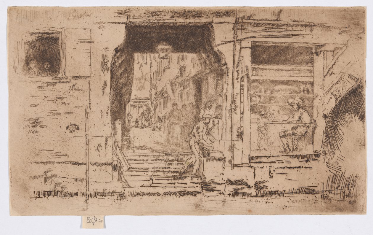 Der Fischladen, Venedig von James Abbott McNeill Whistler