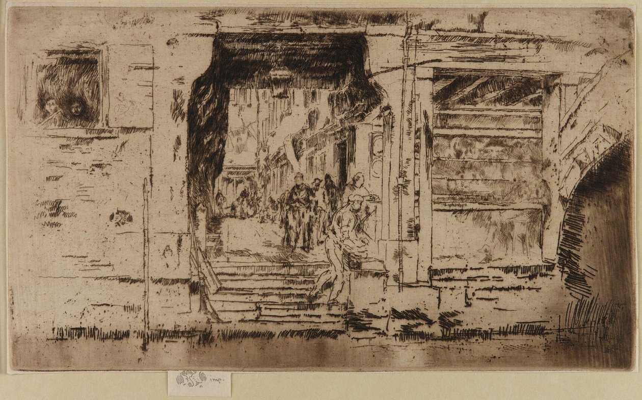 Der Fischladen, Venedig, 1879-1880 von James Abbott McNeill Whistler