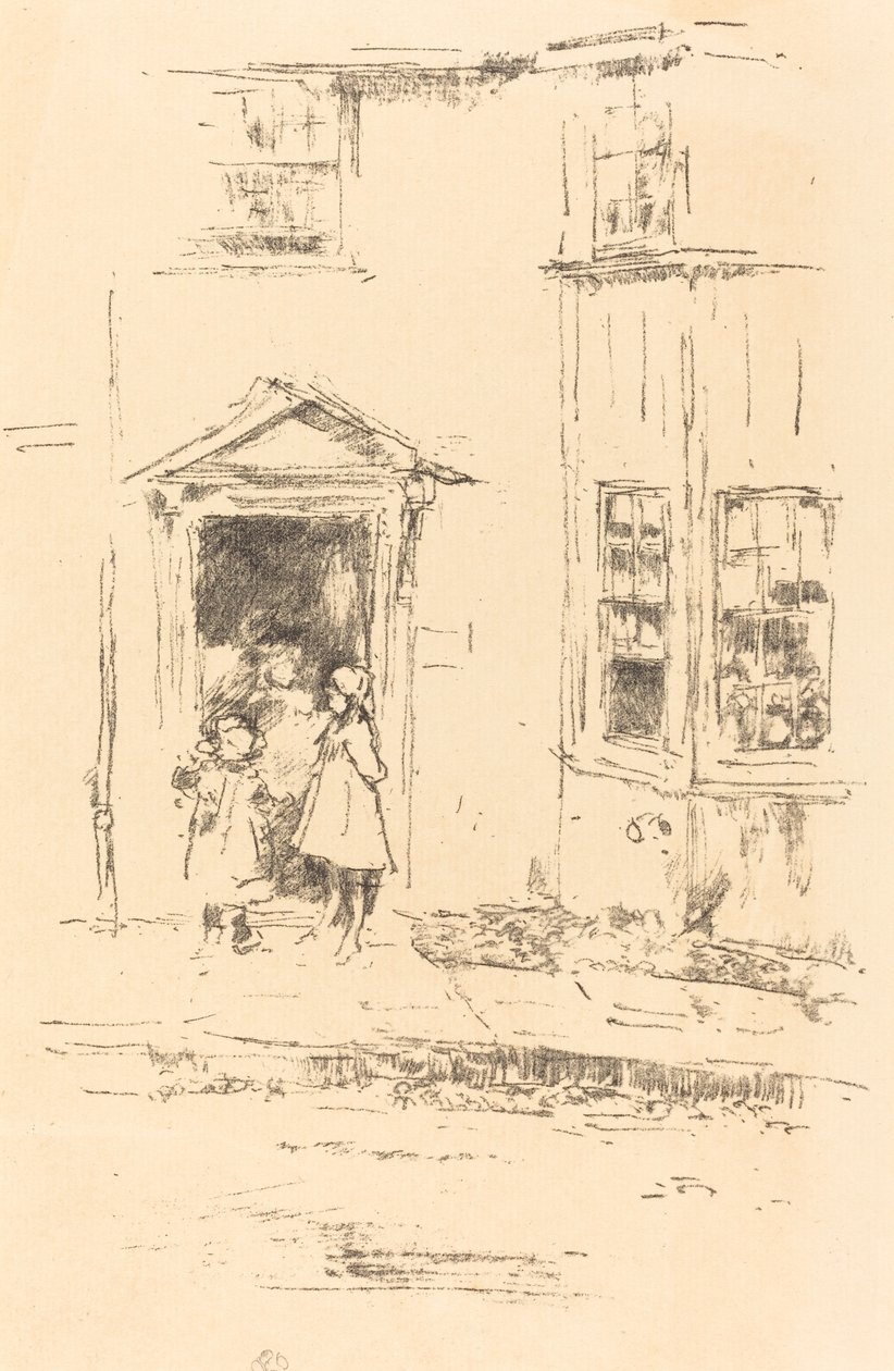 Die kleine Tür, Lyme Regis, 1895 von James Abbott McNeill Whistler