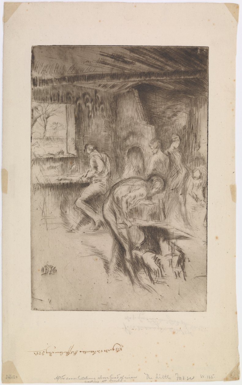 Die kleine Schmiede, Liverpool, 1875 von James Abbott McNeill Whistler
