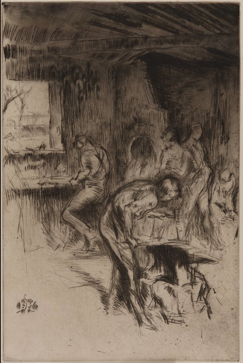Die kleine Schmiede, Liverpool, 1875 von James Abbott McNeill Whistler
