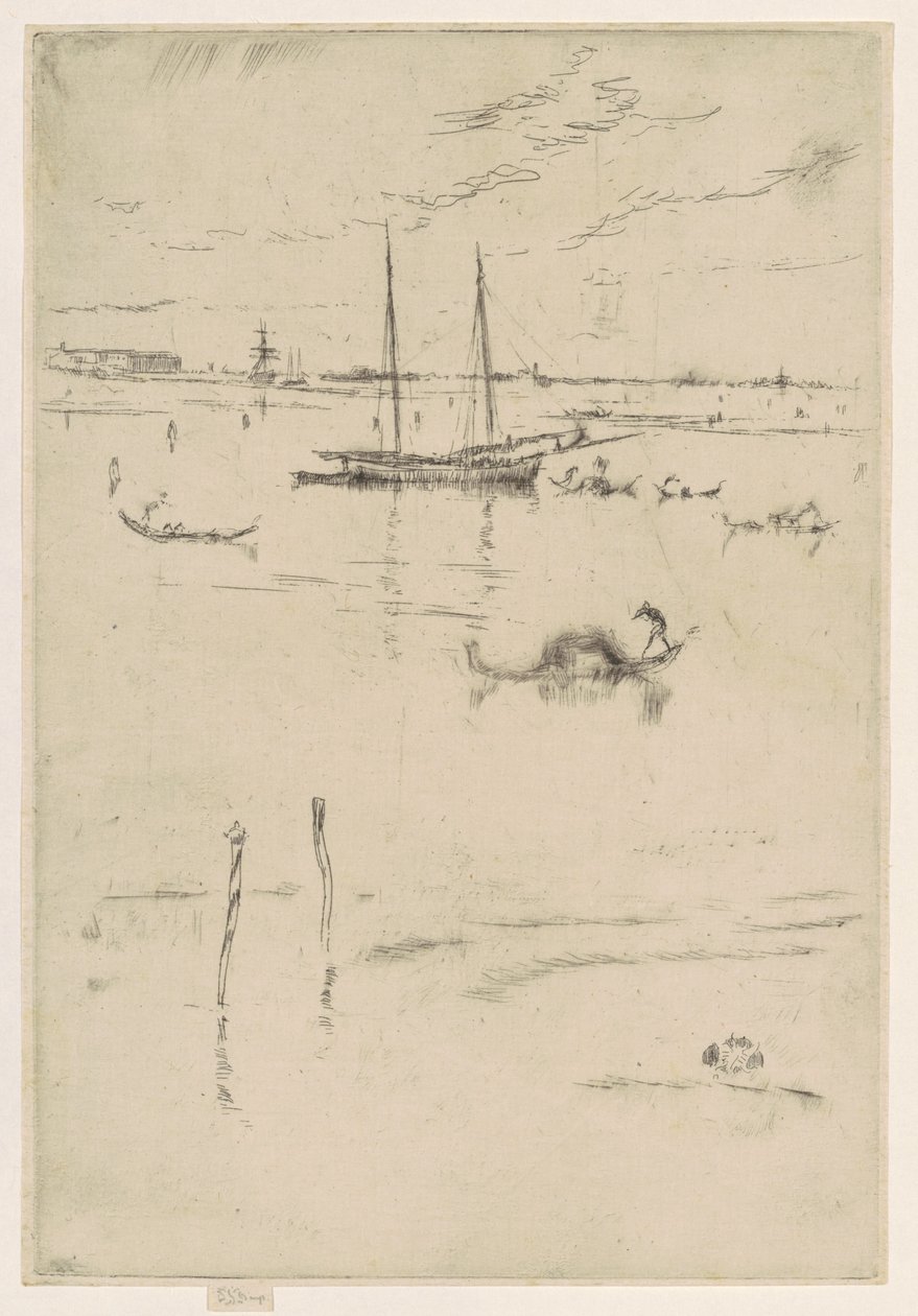 Die kleine Lagune, 1879-1880 von James Abbott McNeill Whistler