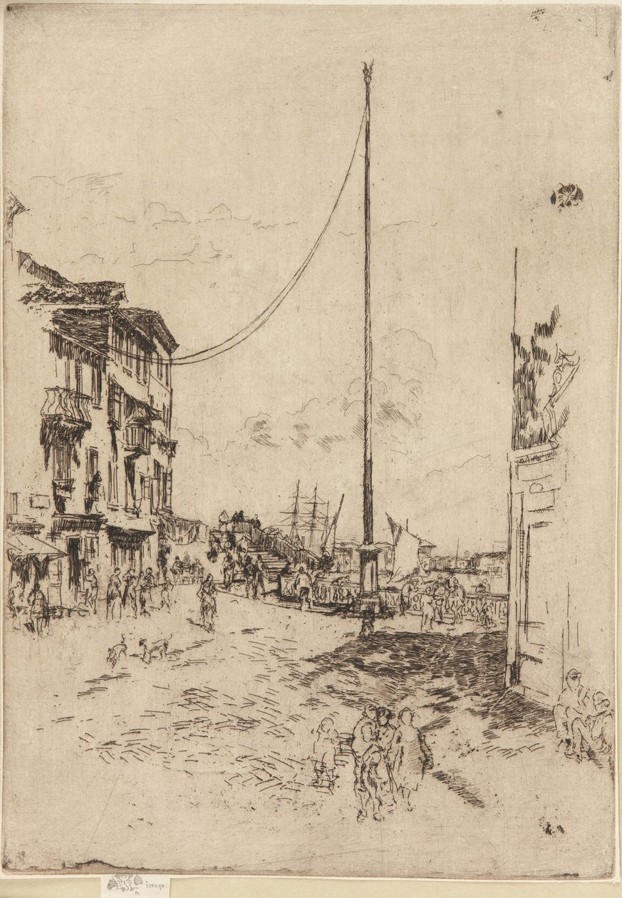 Der kleine Mast, 1879-1880 von James Abbott McNeill Whistler
