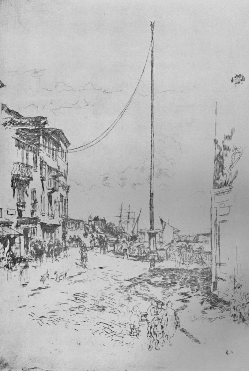 Der kleine Mast, um 1880 von James Abbott McNeill Whistler