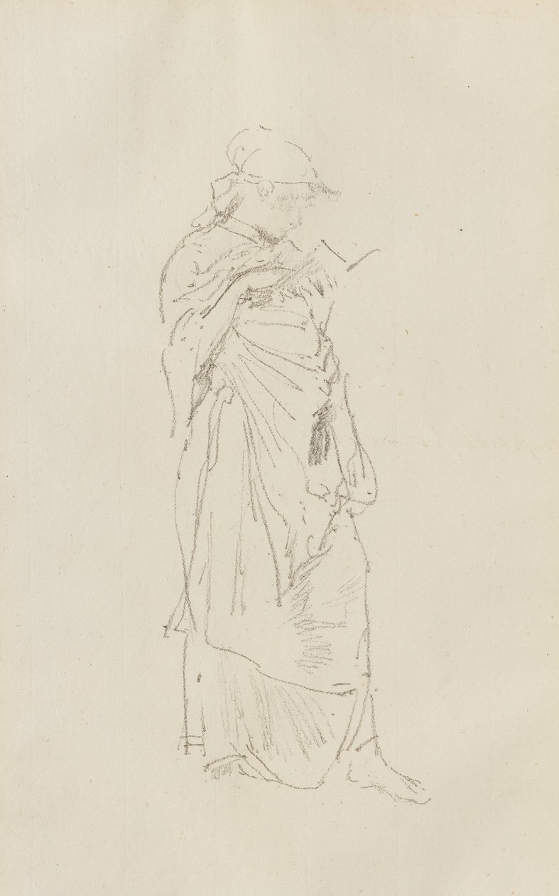 Der Roman - Mädchen beim Lesen von James Abbott McNeill Whistler