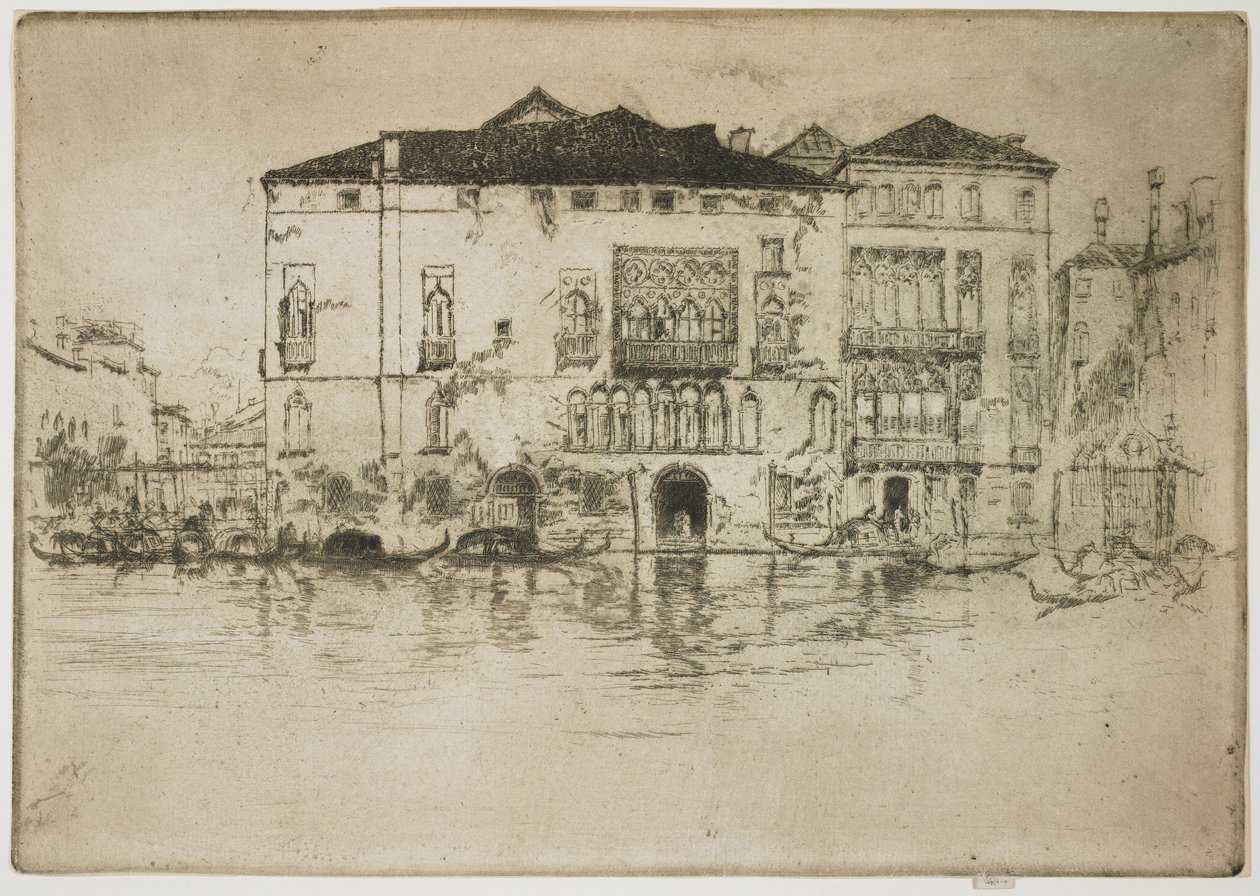 Die Paläste aus dem Ersten Venedig-Set von James Abbott McNeill Whistler