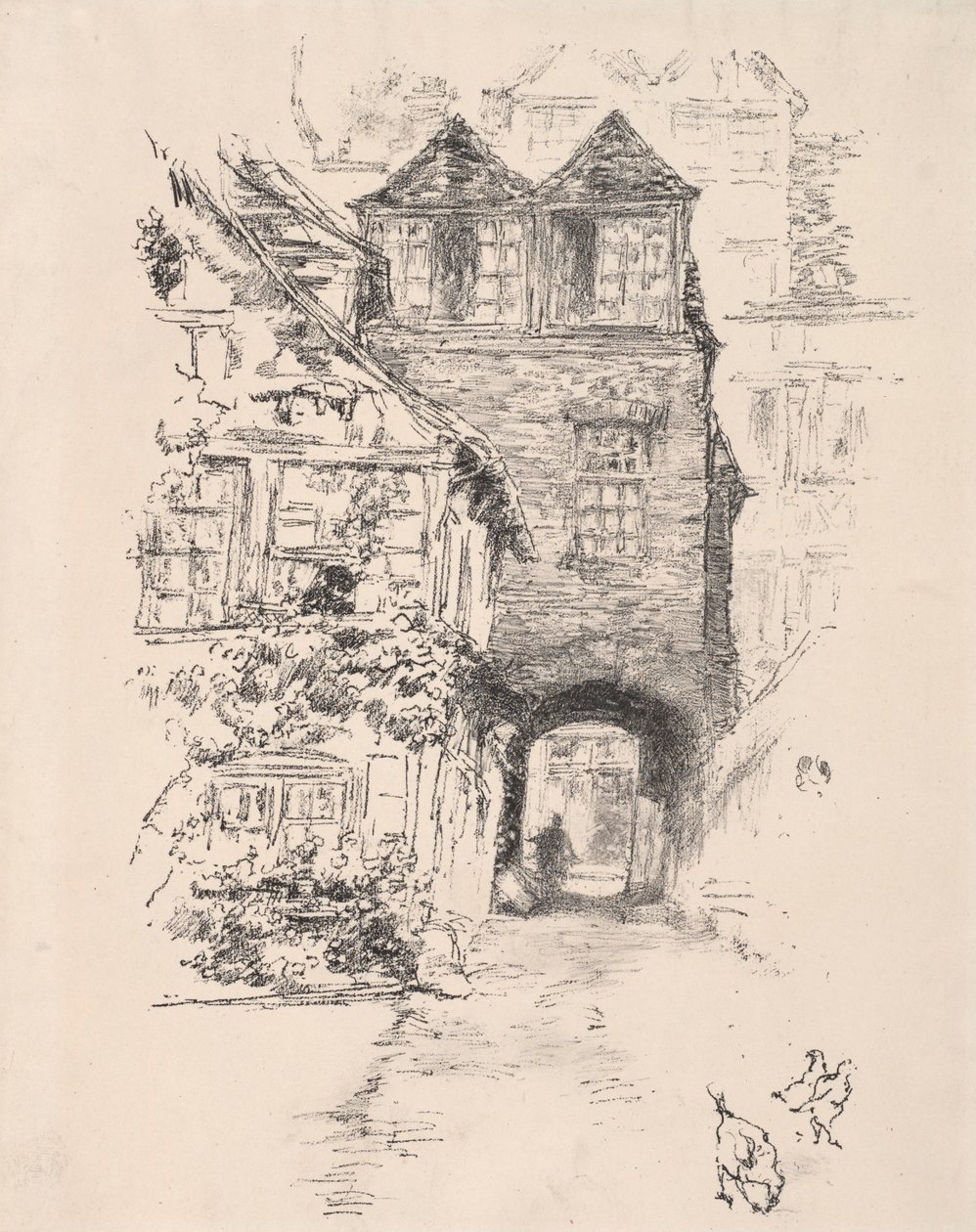 Das Priesterhaus, Rouen, 1894 von James Abbott McNeill Whistler