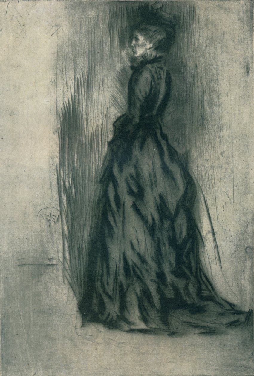 Das Samtkleid Frances Leyland, ca. 1873, 1904 von James Abbott McNeill Whistler