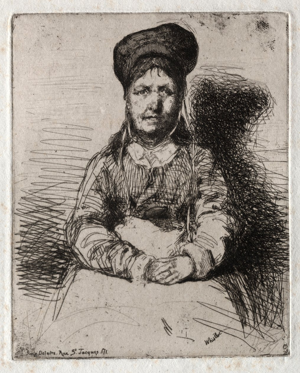 Zwölf Radierungen aus der Natur: La Rétameuse, 1858 von James Abbott McNeill Whistler