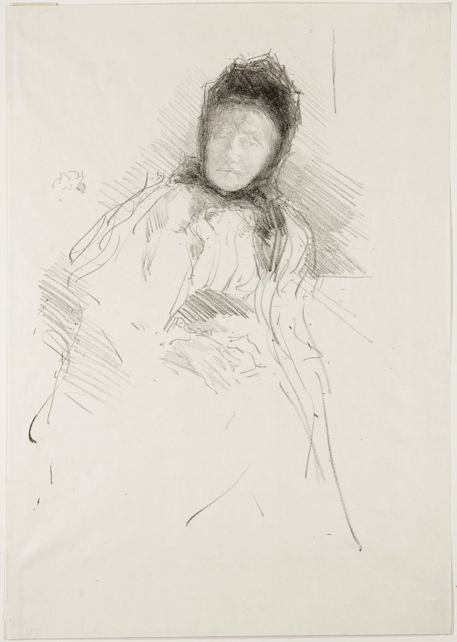 Unvollendete Skizze von Lady Haden, 1895 von James Abbott McNeill Whistler