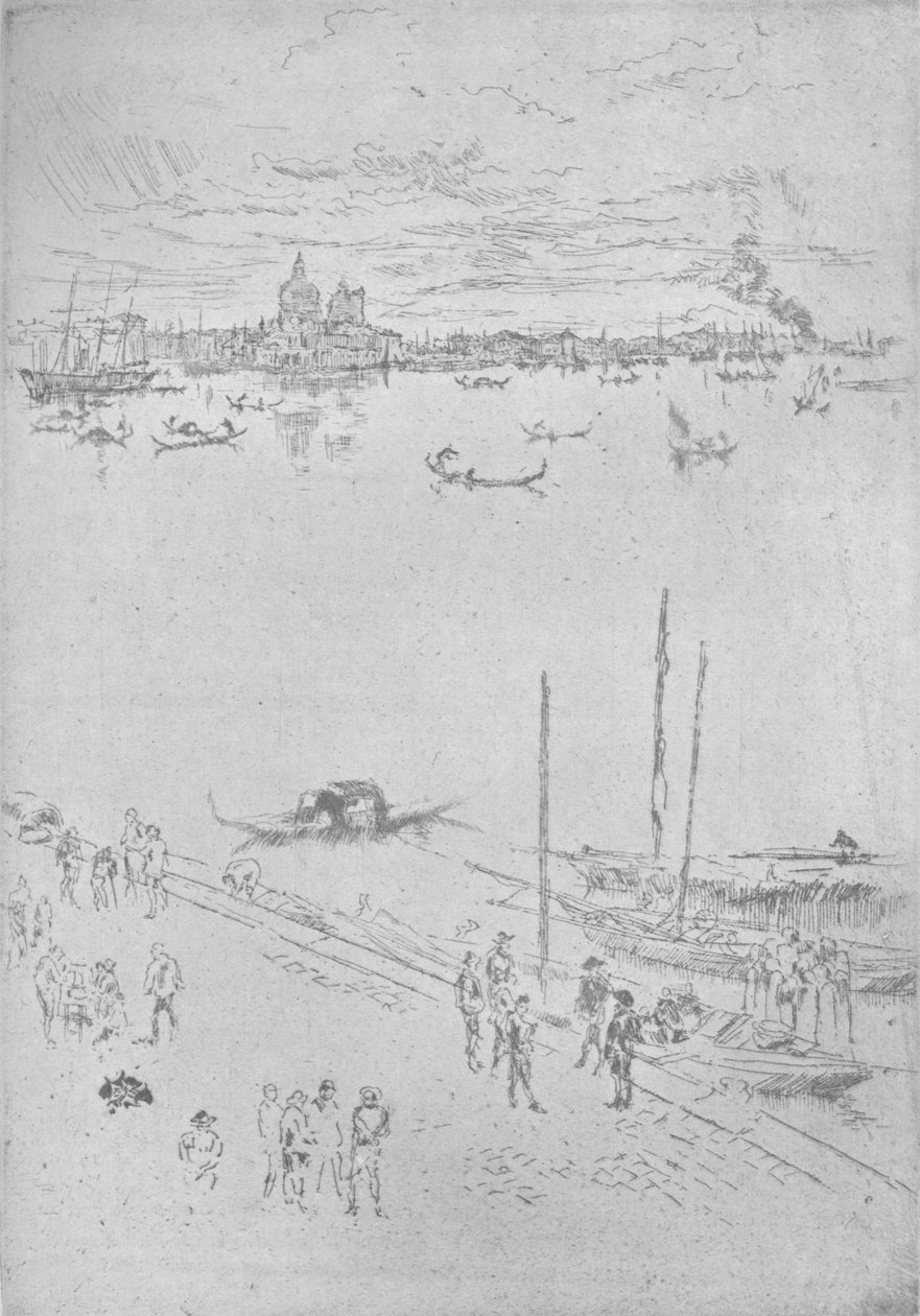 Aufrechtes Venedig, um 1880, 1904 von James Abbott McNeill Whistler
