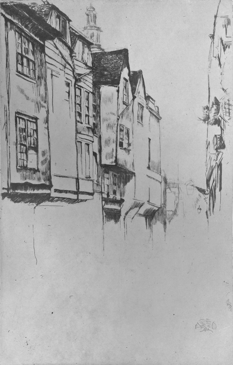 Wych Street, 1877, 1904 von James Abbott McNeill Whistler