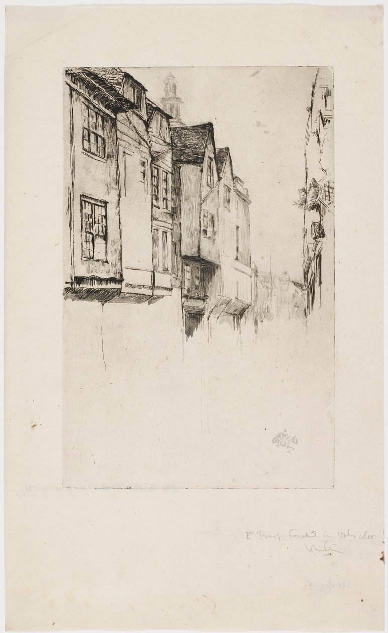 Wych Street, London, 1877 von James Abbott McNeill Whistler