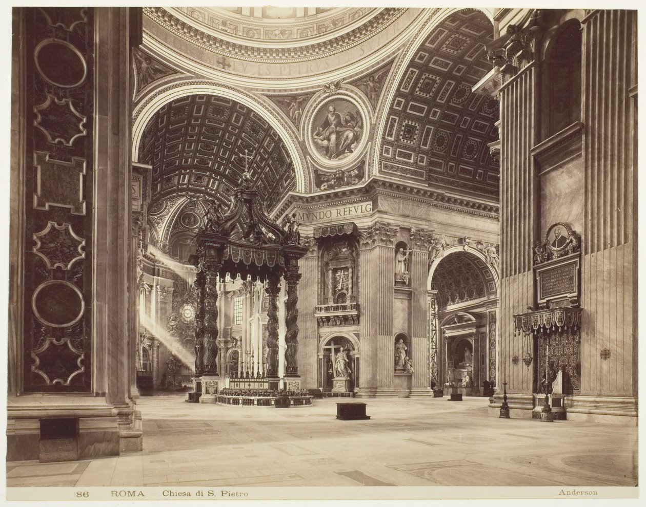 Kirche St. Peter, Rom, c. 1870 von James Anderson