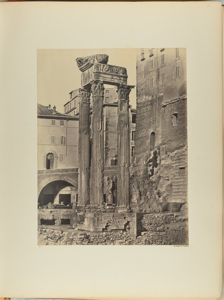 Der Tempel des Vespasian von James Anderson