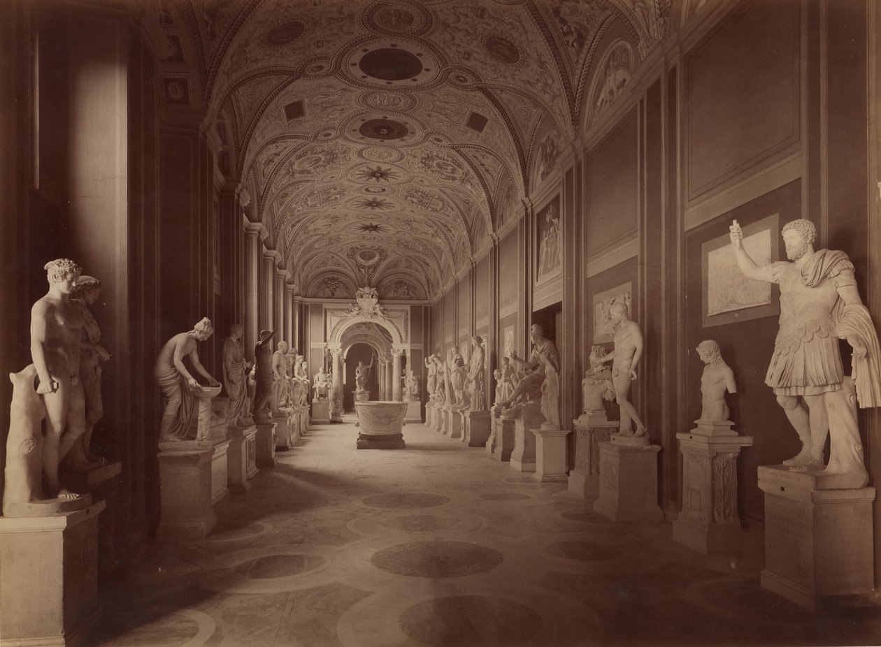 Sala delle Statue, 1850er-60er Jahre von James Anderson
