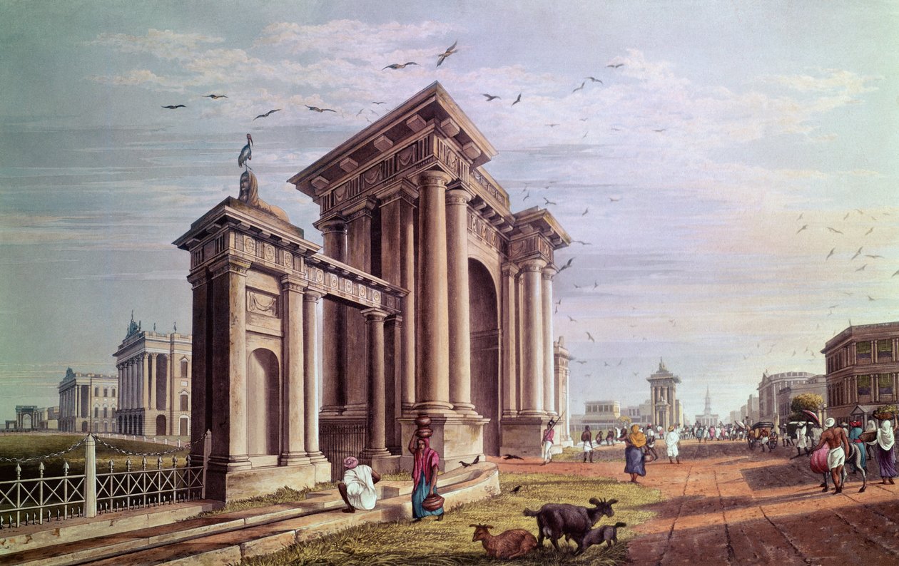 Court House Street, Kalkutta von James Baillie Fraser