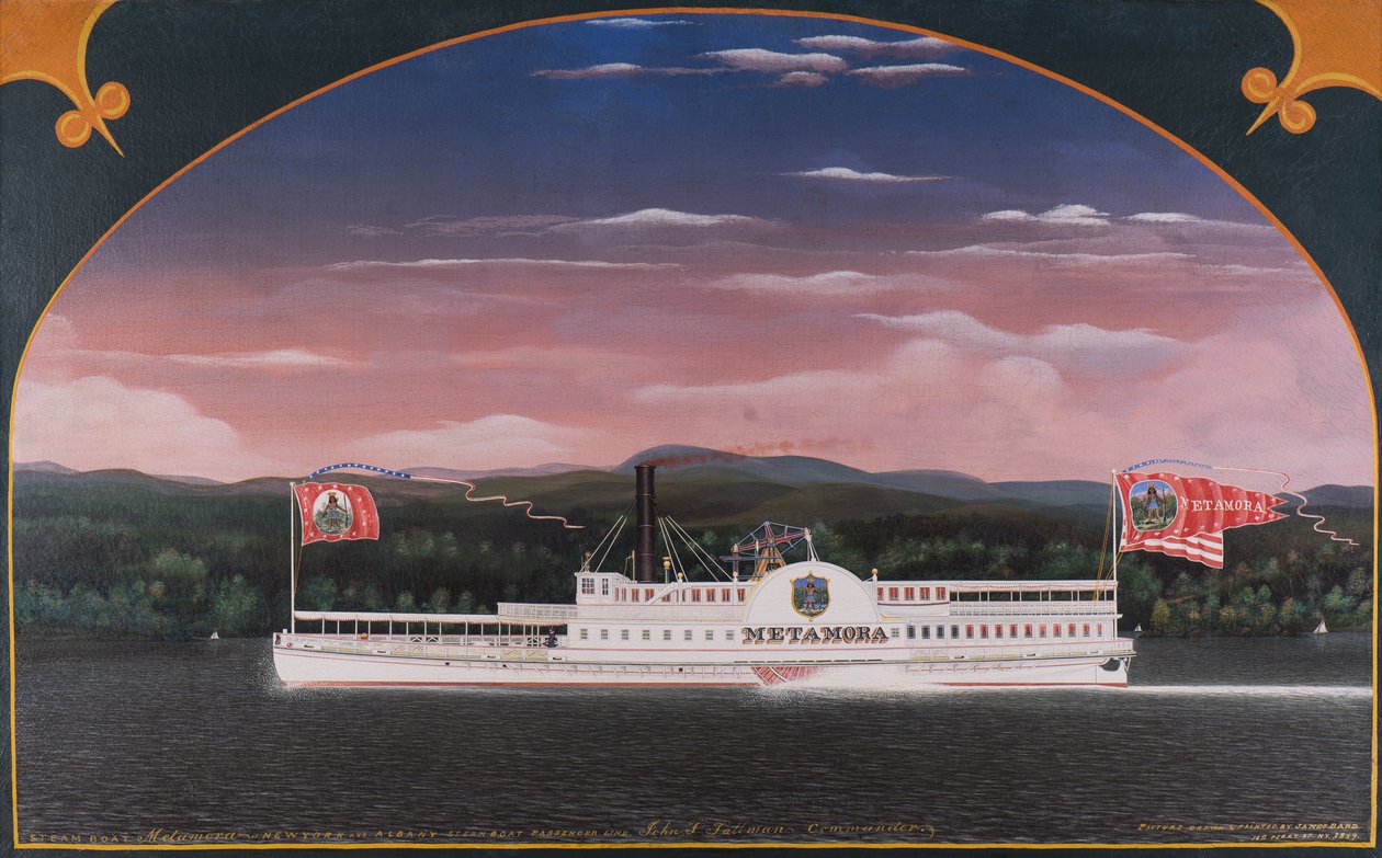 Raddampfer Metamora, 1859 von James Bard: Kunstdruck