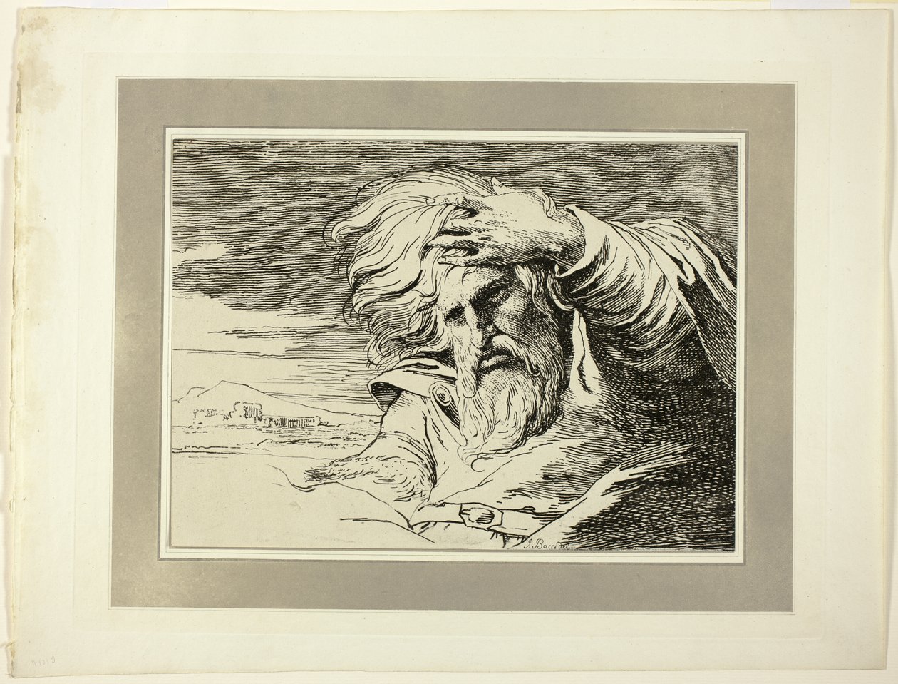 Östlicher Patriarch, aus der ersten Ausgabe von Specimens of Polyautography von James Barry