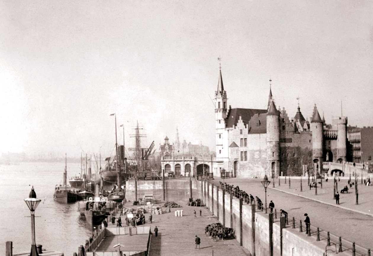 Antwerpen, 1898 von James Batkin: hochwertiger Kunstdruck