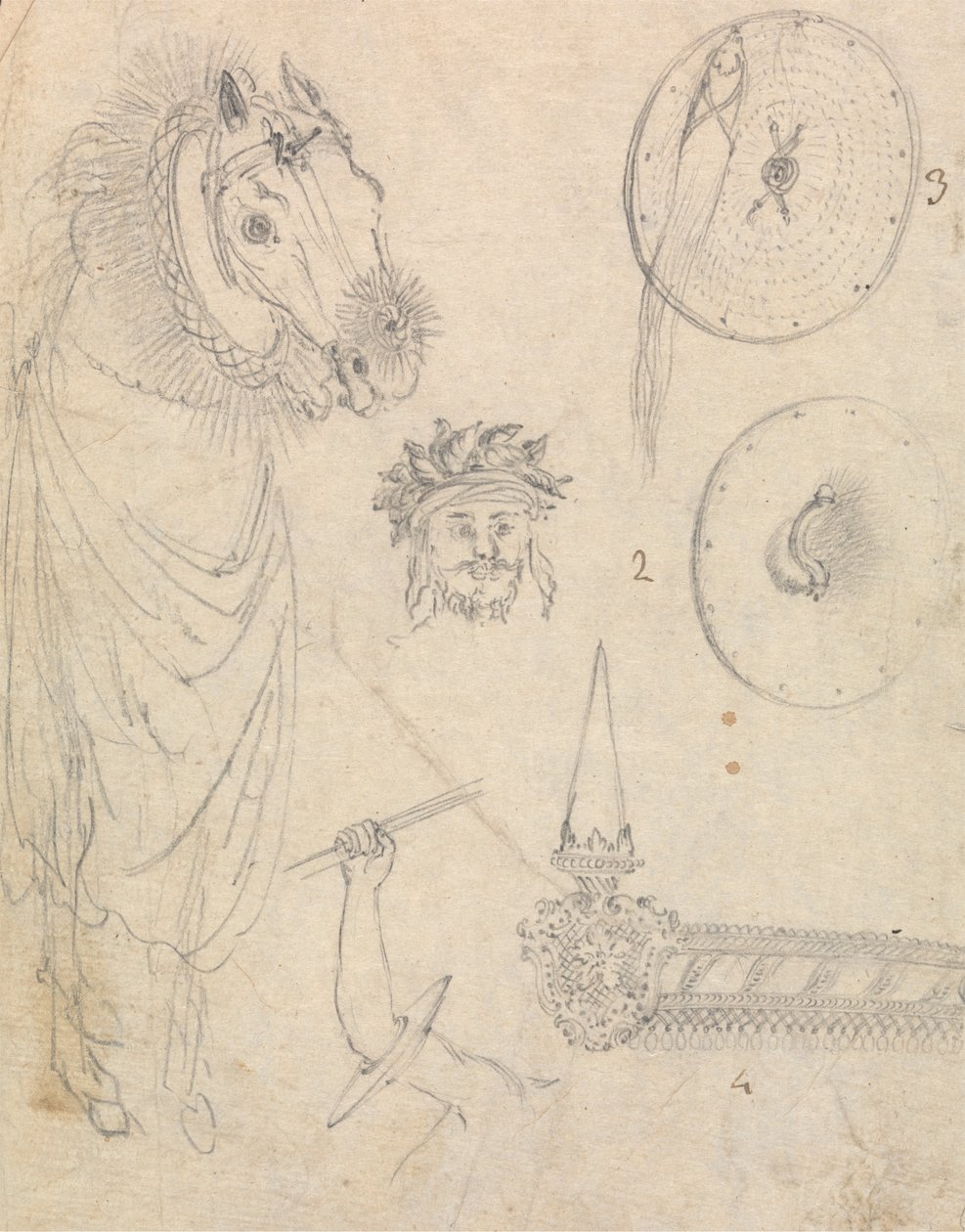 Kefla Yasous mit Pferd und Zeremonialausrüstung von James Bruce