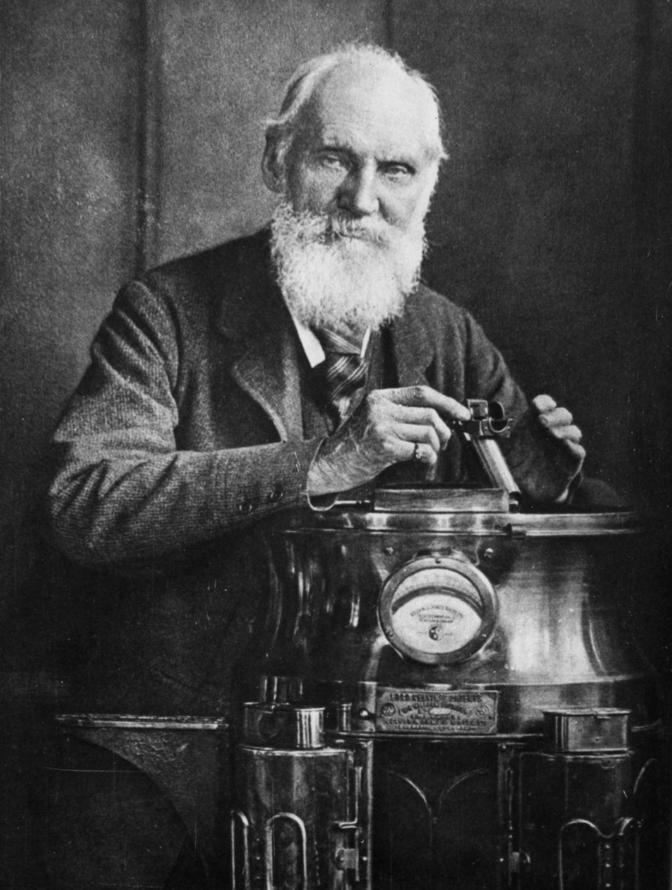 Lord Kelvin, schottischer Mathematiker und Physiker, mit seinem Kompass, 1902 von James Craig Annan