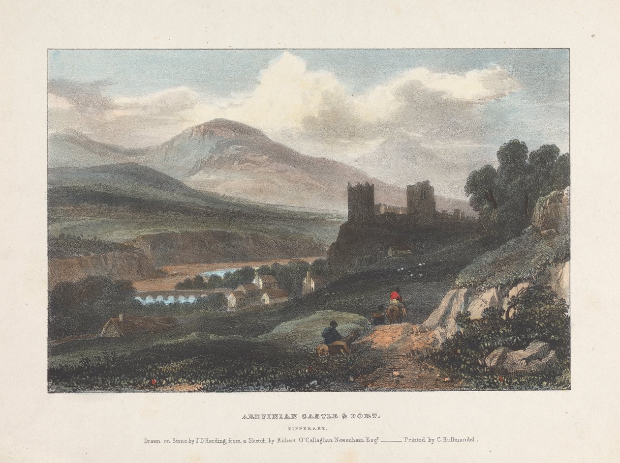 Ardfinian Castle & Fort Tipperary von James Duffield Harding