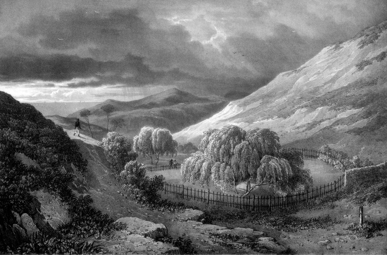Napoleon Bonapartes Grab, Insel St. Helena, 1824 von James Duffield Harding