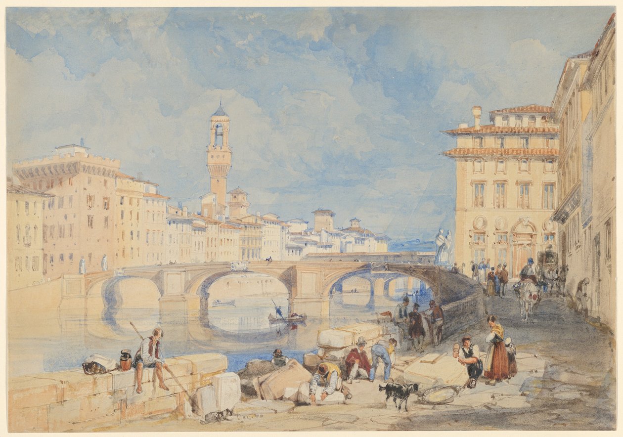Ponte Santa Trinità, Florenz von James Duffield Harding