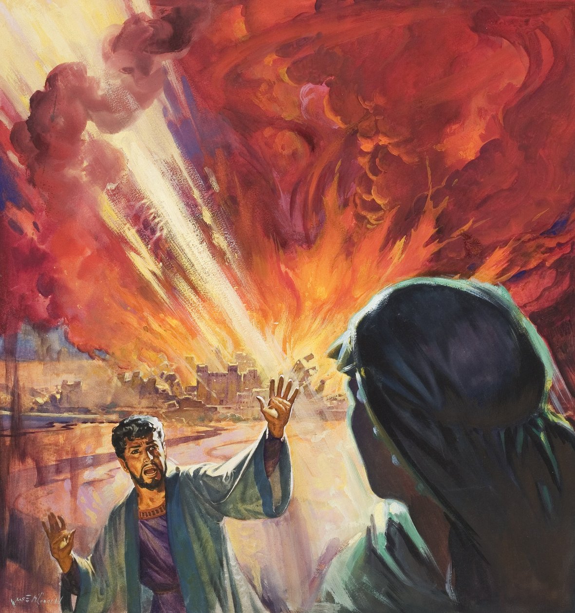 Zerstörung von Sodom und Gomorra von James Edwin McConnell