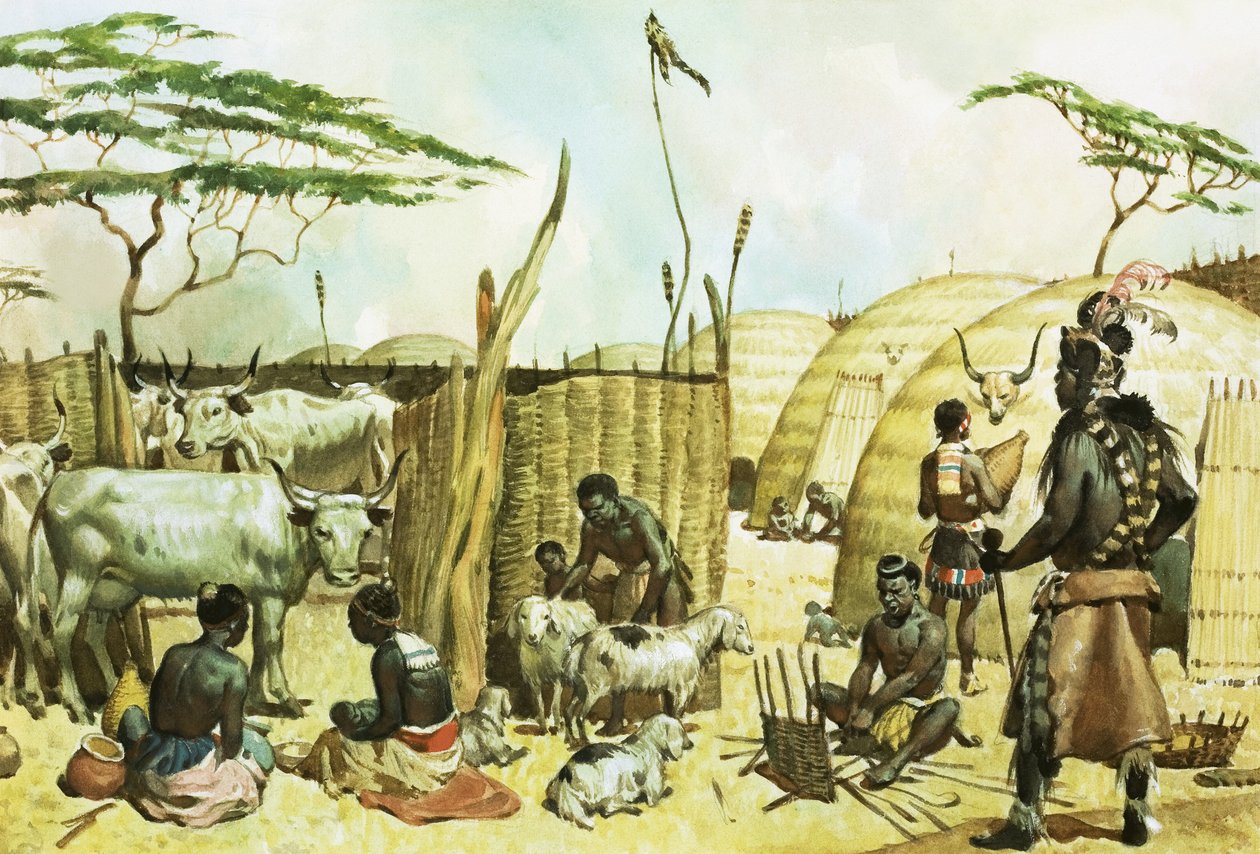 Zulu-Dorf von James Edwin McConnell
