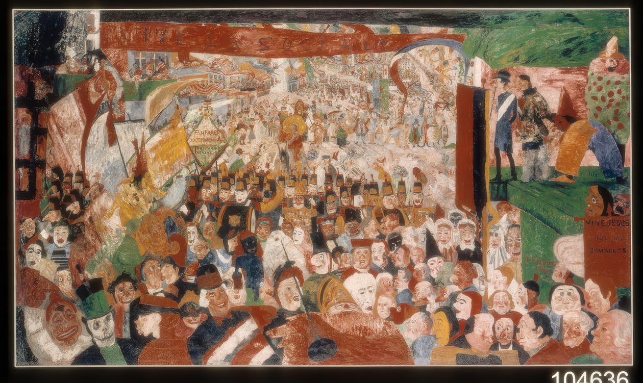 Der Einzug Christi in Brüssel im Jahre 1889 von James Ensor