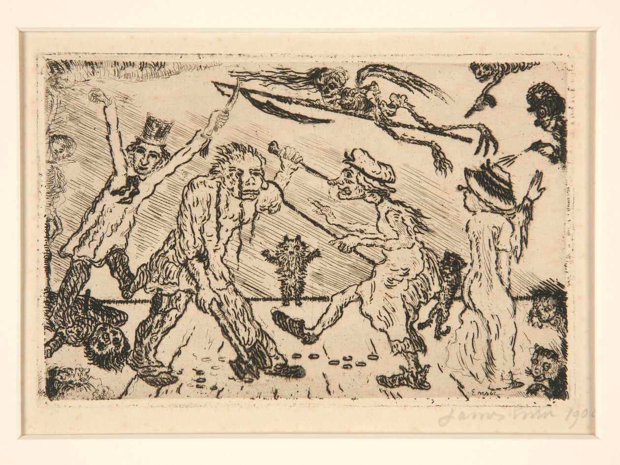 Der Zorn, aus dem Portfolio Die Todsünden von James Ensor
