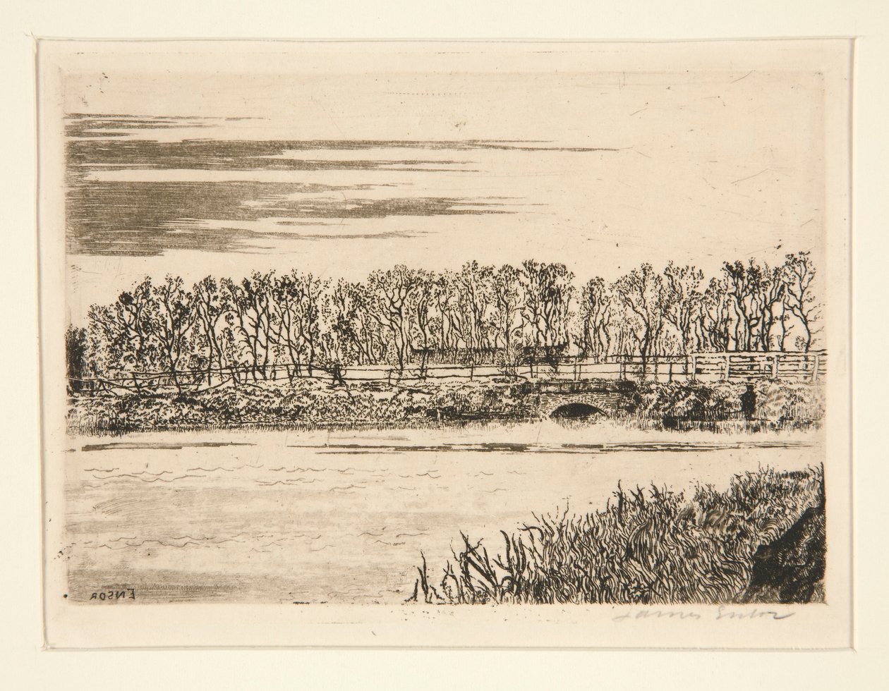 Die Brücke im Wald bei Ostende von James Ensor