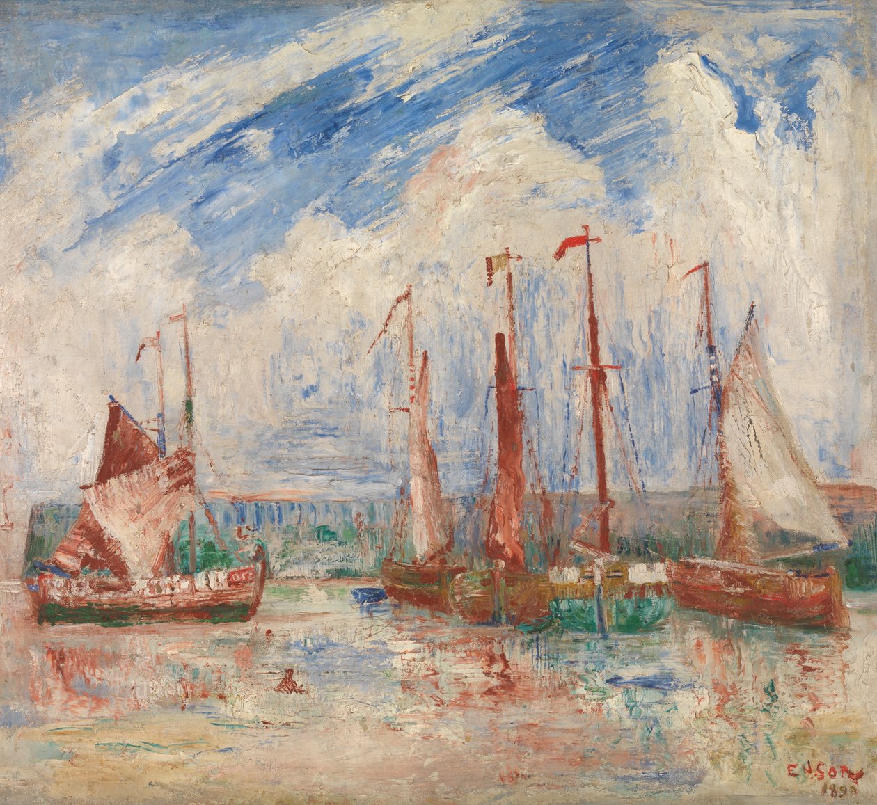 Hafen von Ostende, ca. 1900-04 von James Ensor