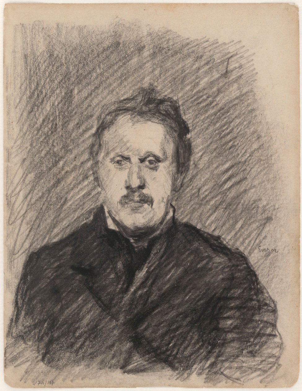 Porträt eines Mannes von James Ensor