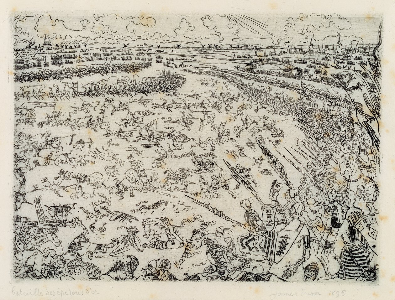 Die Schlacht der Goldenen Sporen von James Ensor