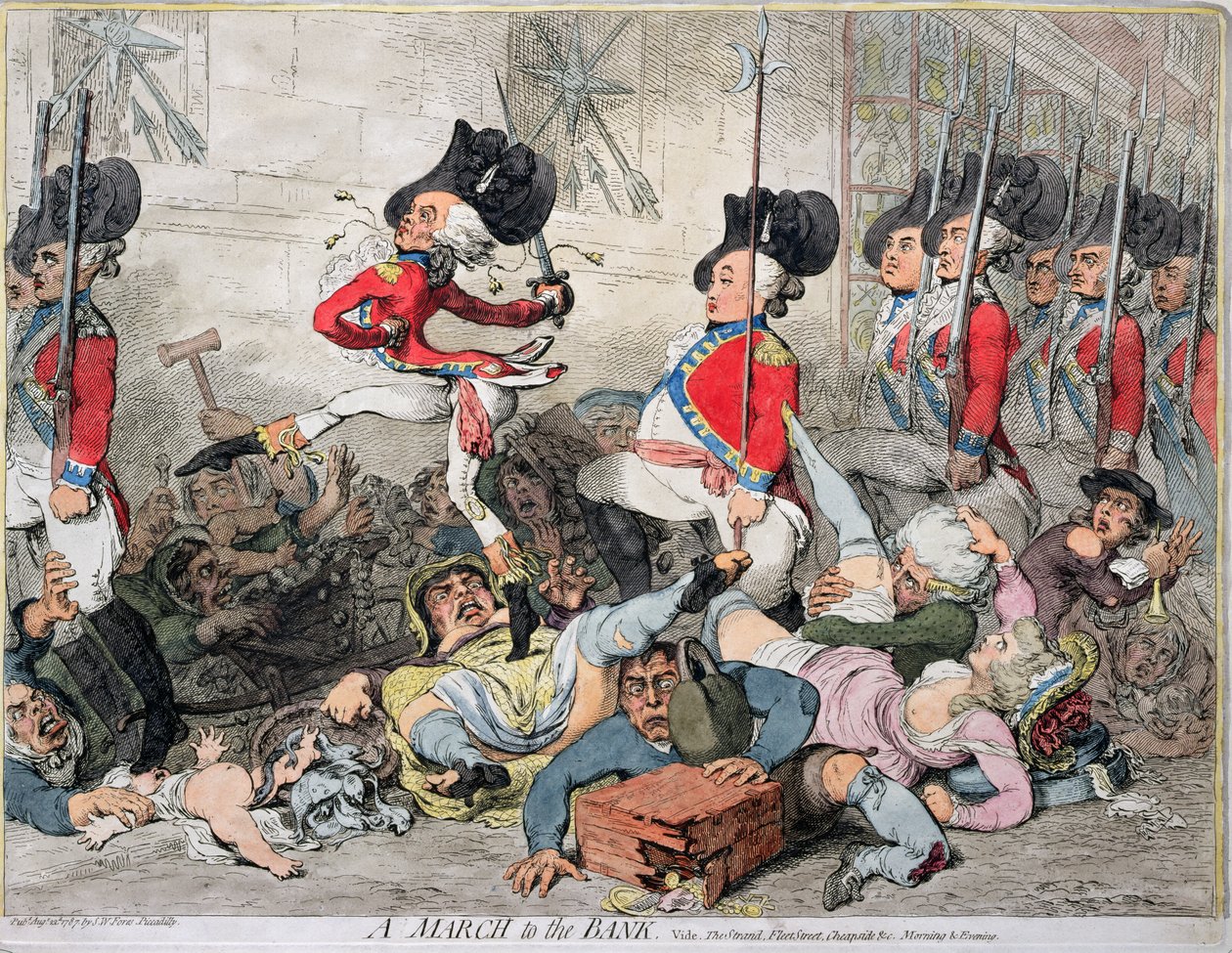 Ein Ehrenwerter, alias ein Sans-Culotte, veröffentlicht von J. Fores im Jahr 1792 von James Gillray