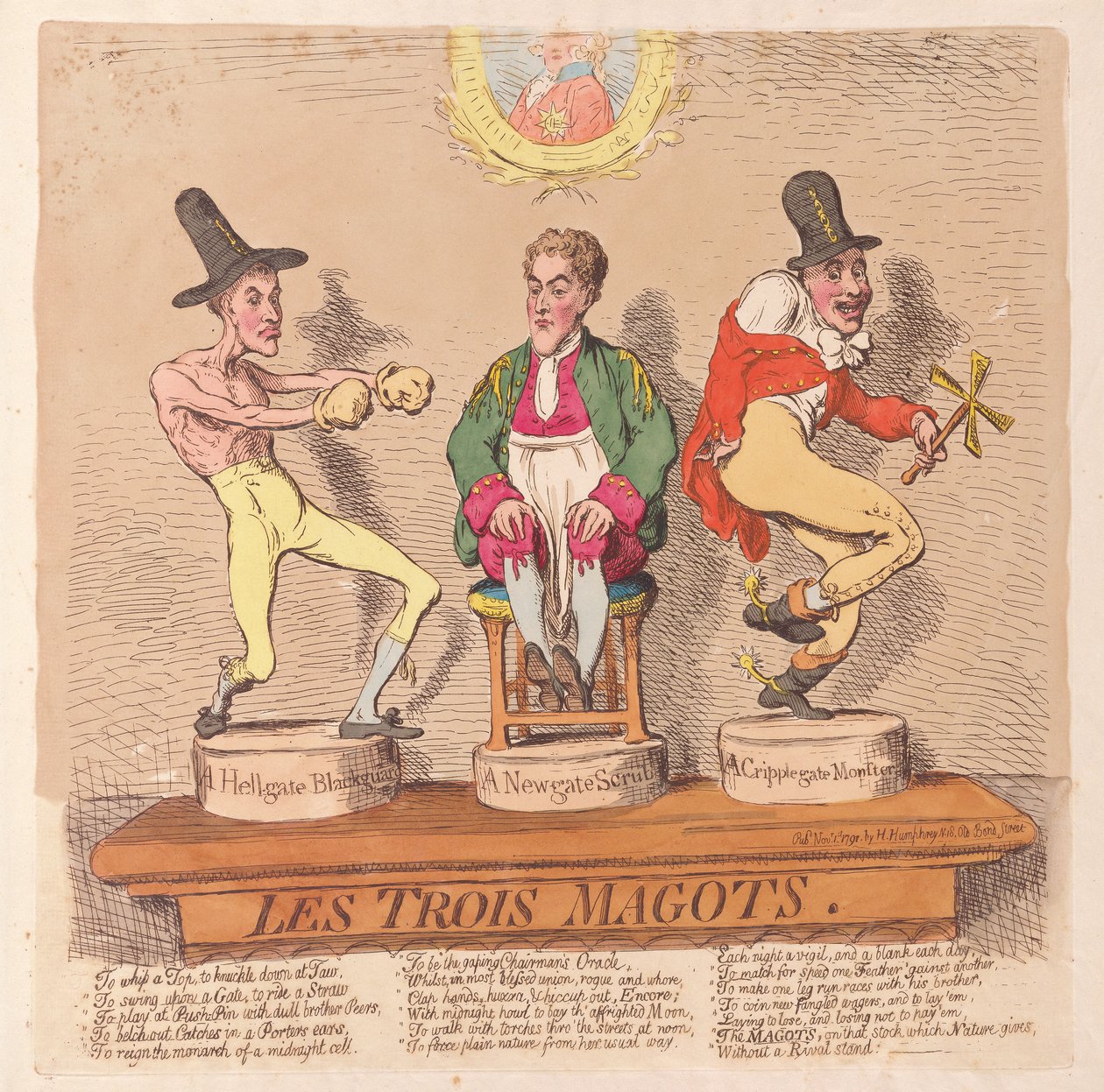 Les Trois Magots von James Gillray