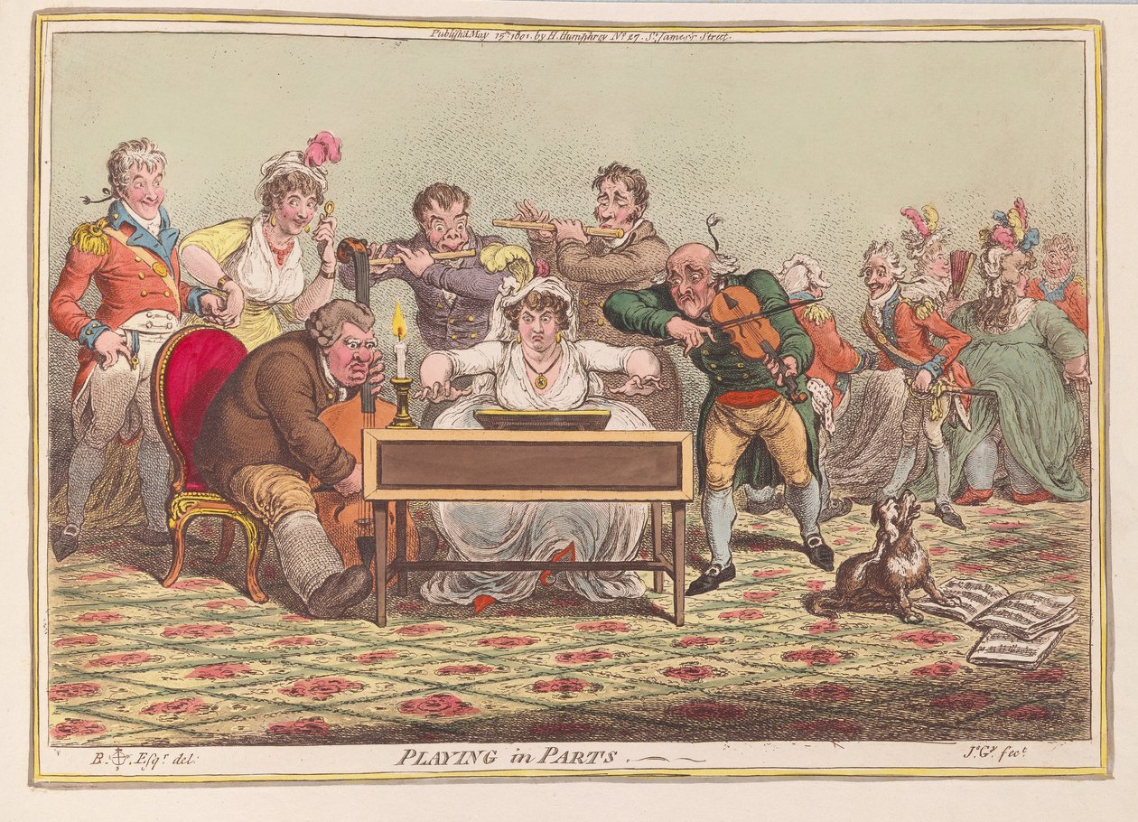 In Teilen spielen von James Gillray
