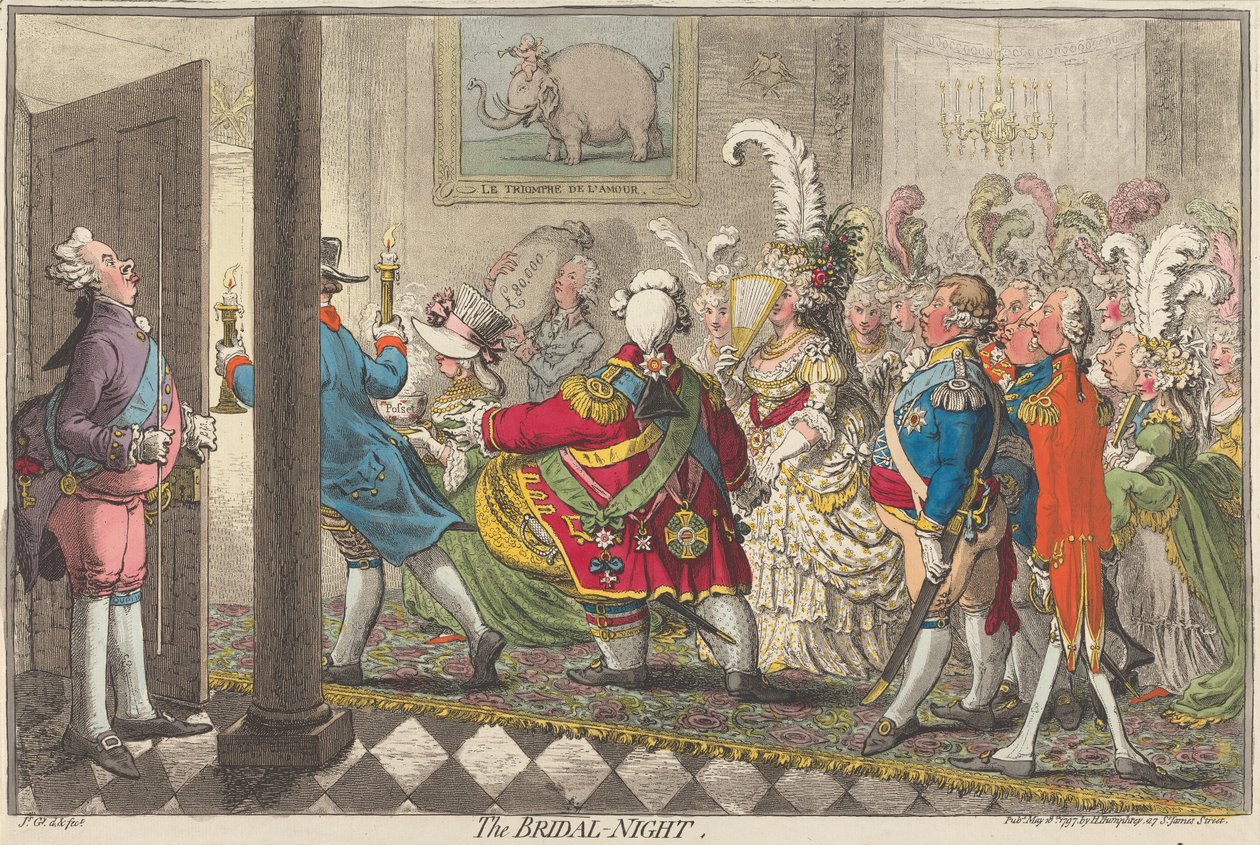 Die Hochzeitsnacht von James Gillray