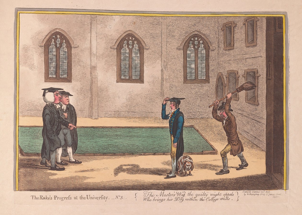 Der Werdegang eines Wüstlings an der Universität. Nr. 3 von James Gillray