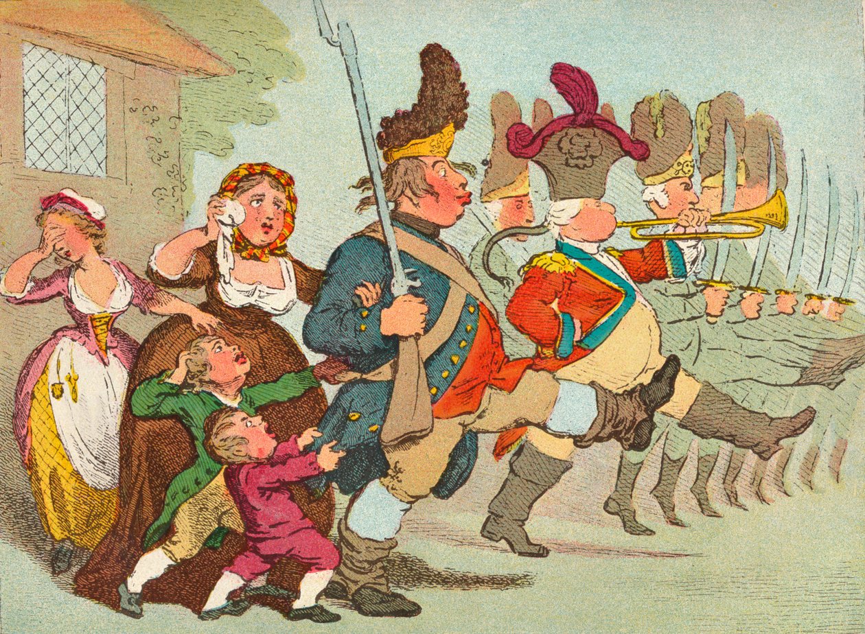 John Bull zieht in den Krieg, 18. Jahrhundert, 1902 von James Gilray