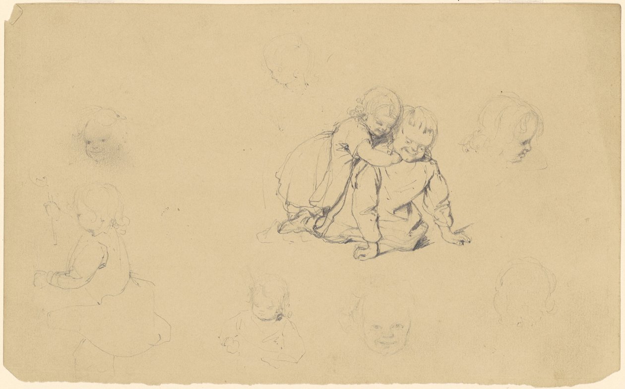 Studien von spielenden Kindern von James Goodwyn Clonney