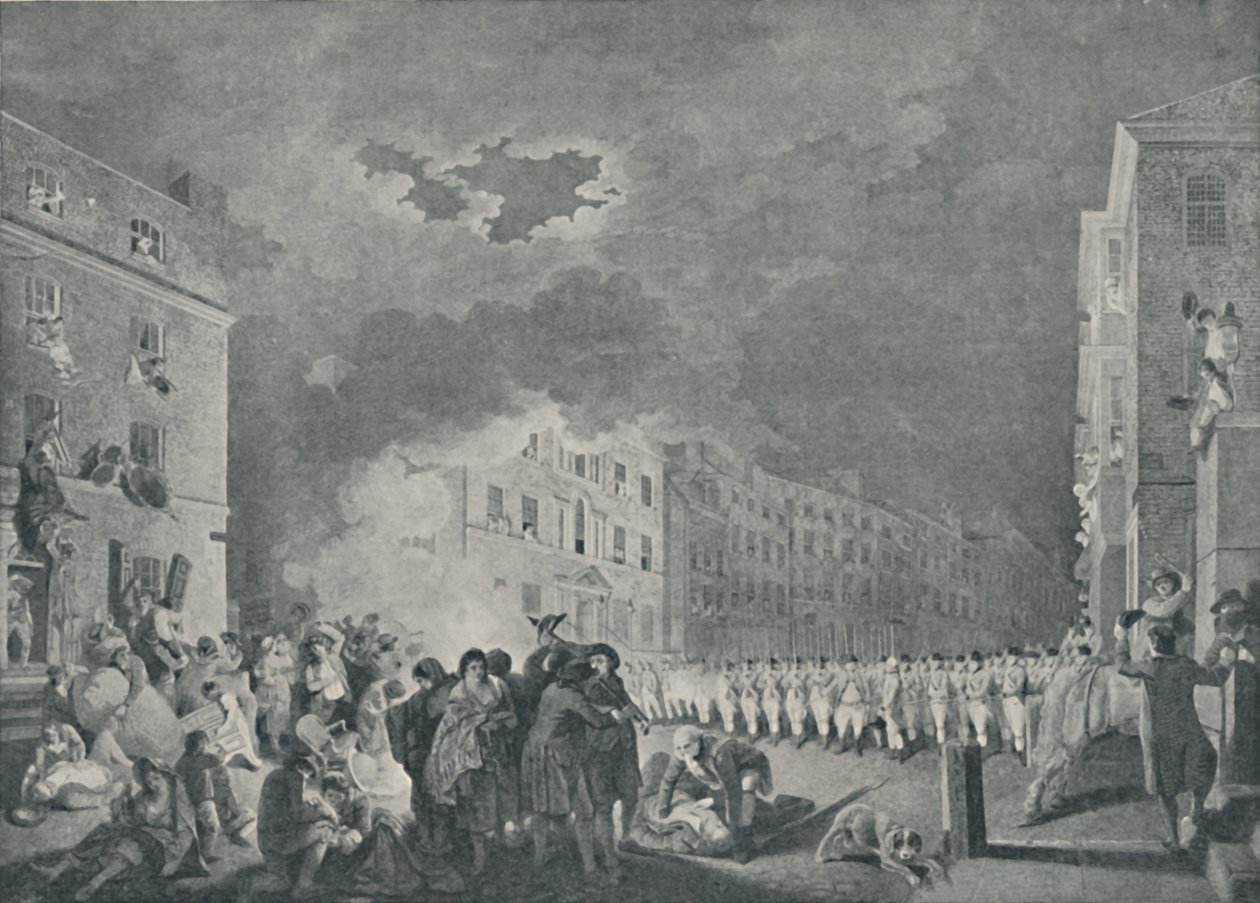 Der Aufruhr in der Broad Street, 7. Juni 1780, 1920 von James Heath