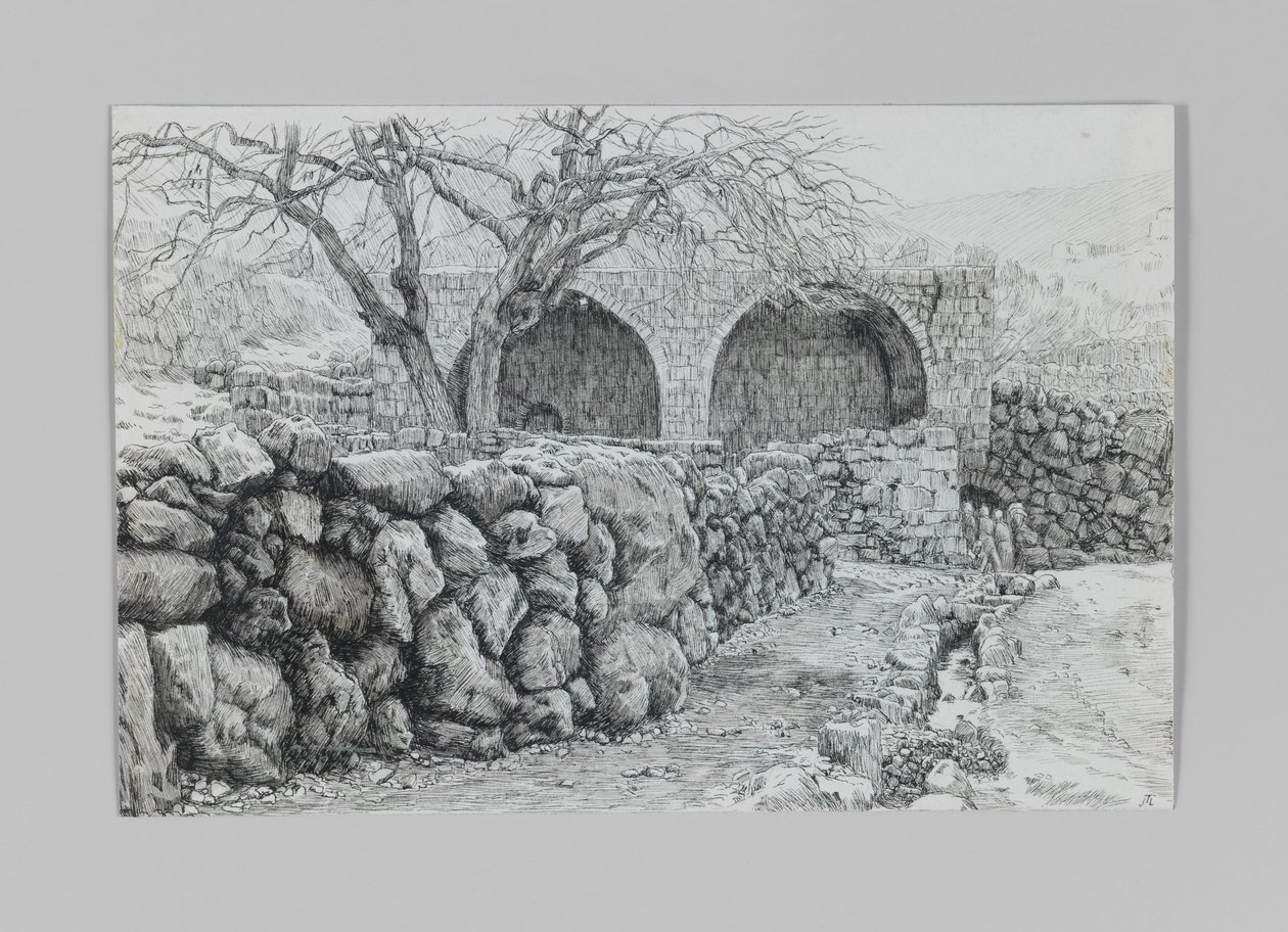 Brunnen der Jungfrau in Ain-Karim, Illustration aus Das Leben unseres Herrn Jesus Christus von James Jacques Joseph Tissot